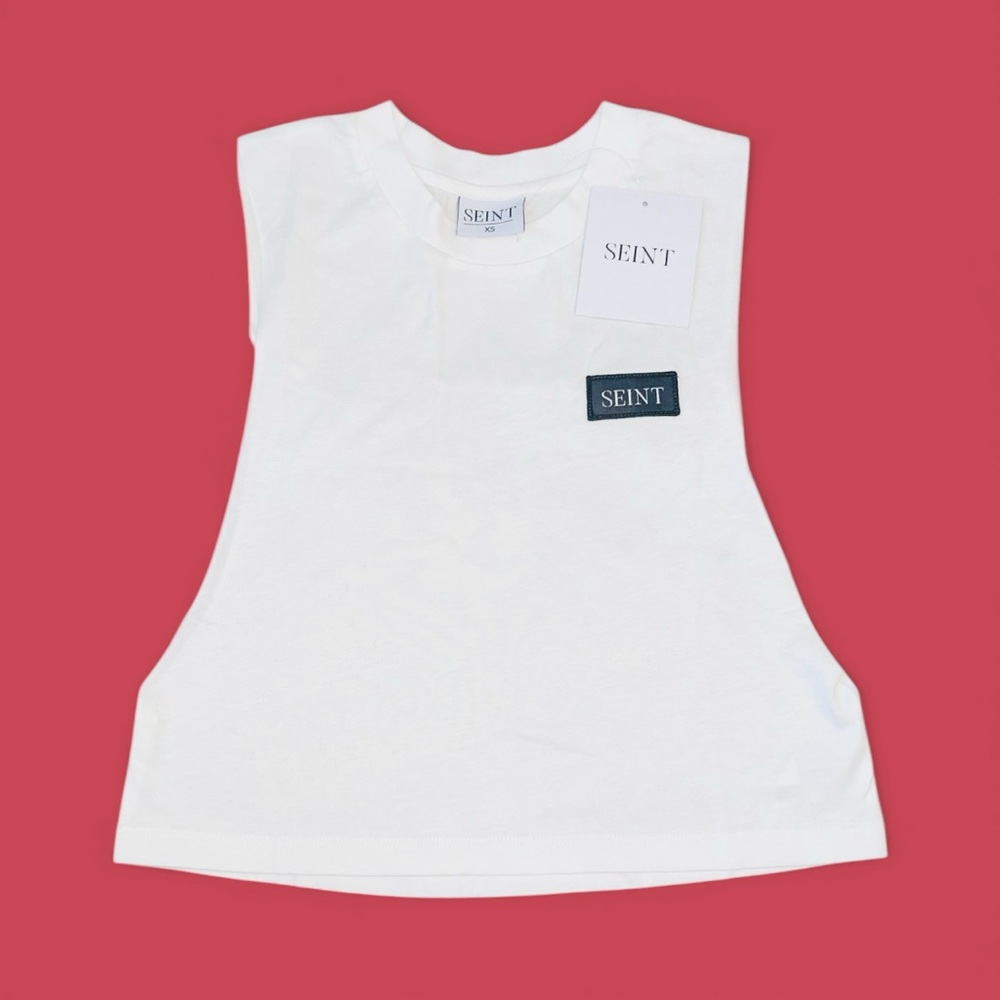 SEINT White Sleeveless Cotton Top size XS